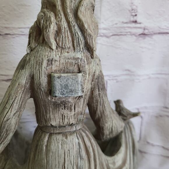 Colorful Girl with Flowers Bird Seed Feeder – Delightful Garden Decor - Statue - Picture 6 of 7